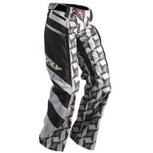 Fly Racing Women's 14 Black White MX Motocross Graphic Print Pants Sports‎ BMX